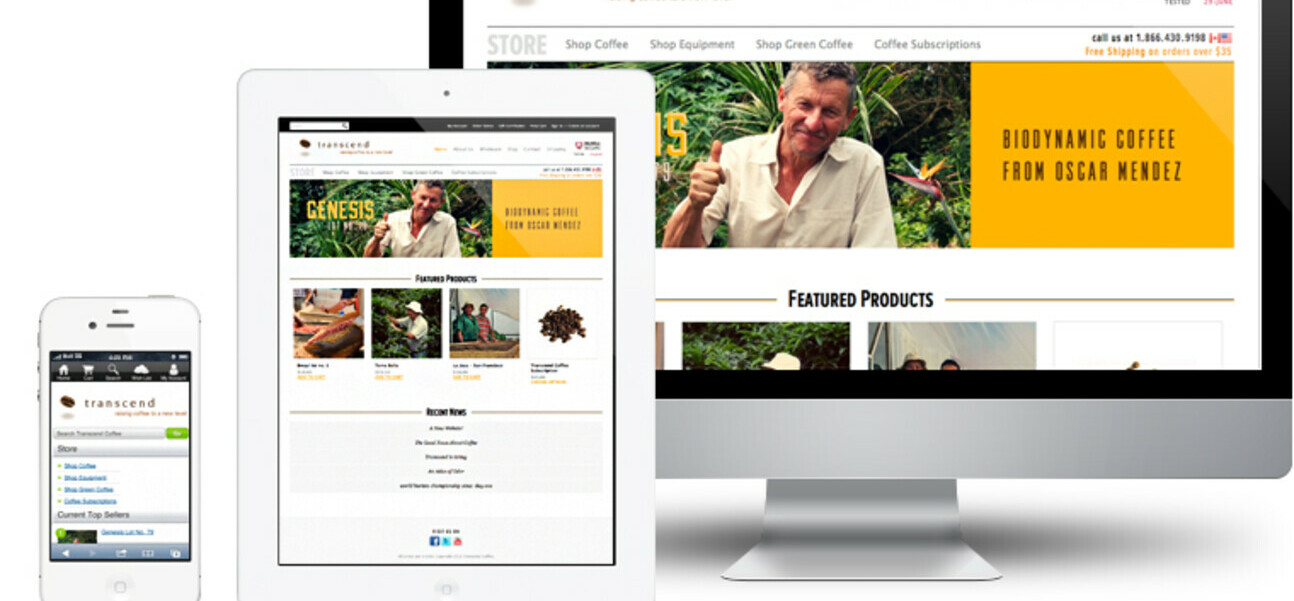 Transcend Coffee's New Site Blends Ecommerce and Education