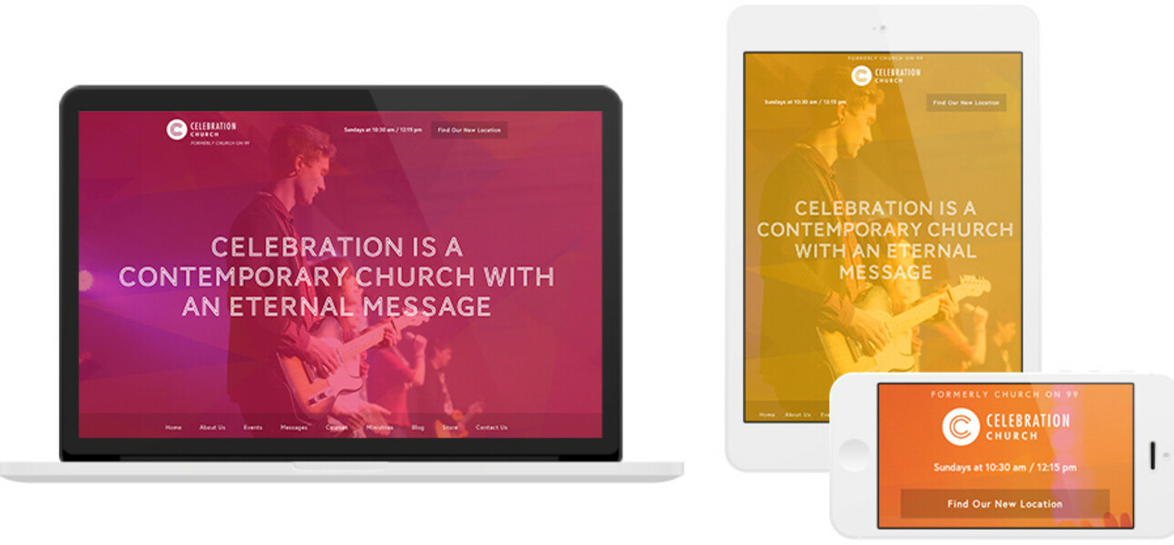 The new Celebration Church website and brand