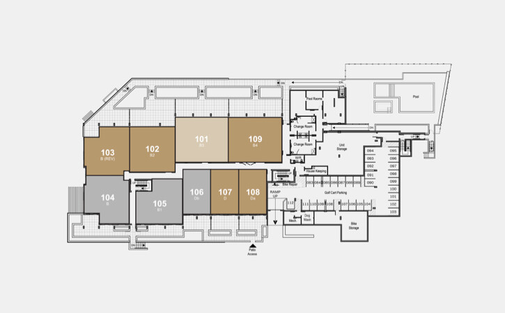 floorplan layout of an entire rental building